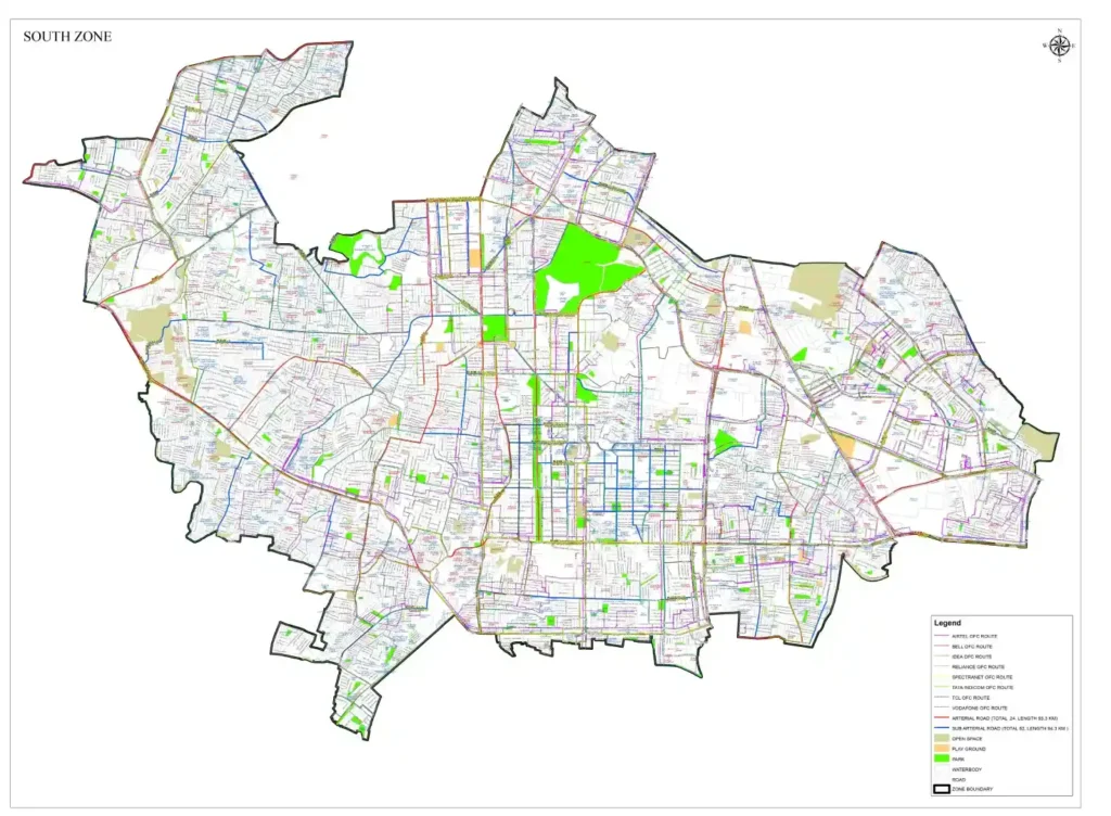 BBMP South Zone Map