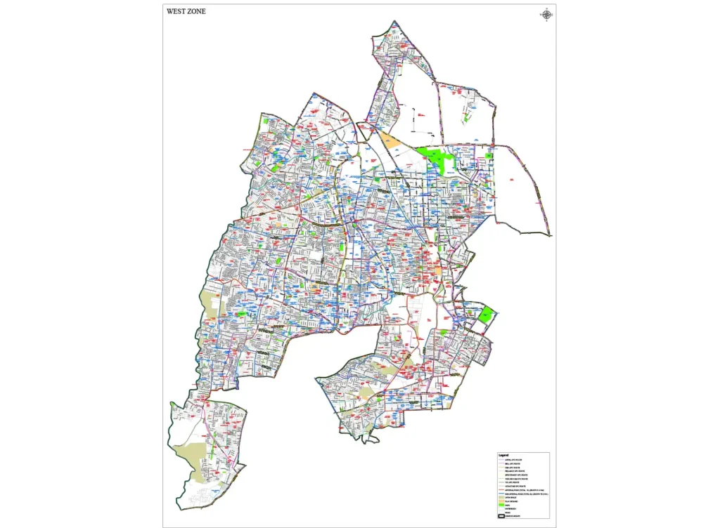 BBMP West Zone Map