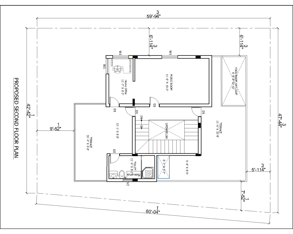 Mr. Vinay Chilukuri's project plan, Second floor
